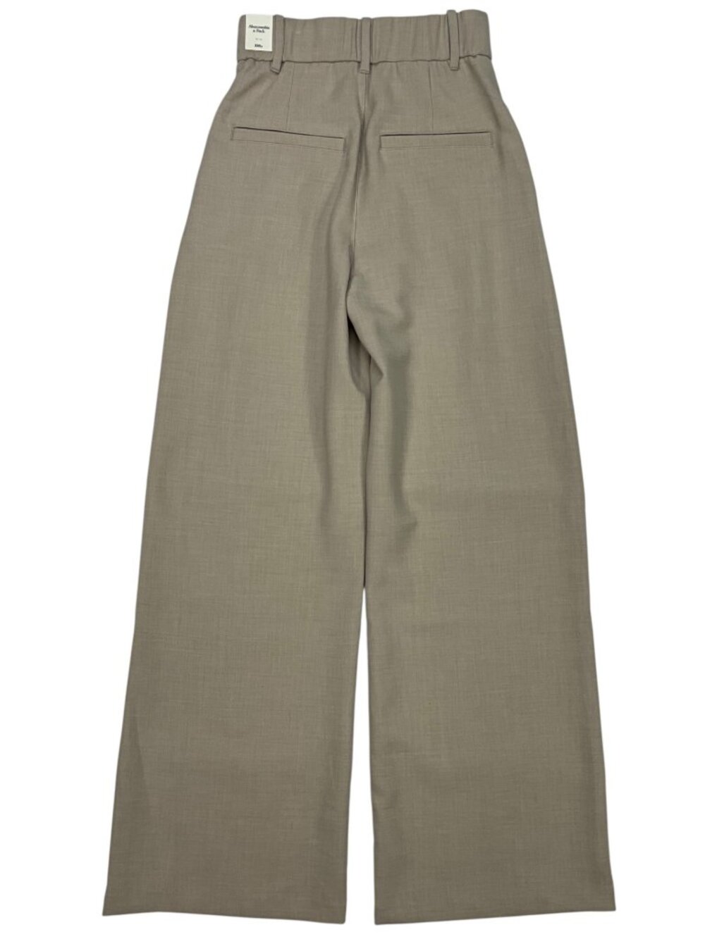 Abercrombie & Fitch A&F Sloane Tailored Wide Leg Pant XXS Short Cream NEW - Picture 11 of 12